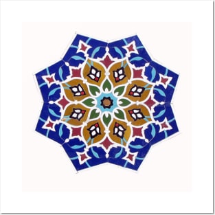 Persian Beautiful Mosaic Art Design Posters and Art